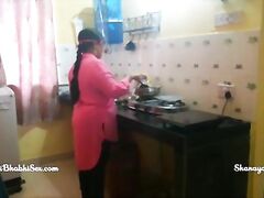 sexy bhabhi fucked in kitchen while cooking food