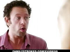FamilyStrokes - Kinky Milf Watches While Husband Fucks His Stepdaughter (Shea Blaze)