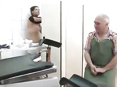 Old doctor fucks the young patient