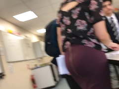 Thick Portuguese booty eating up dress