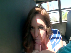 Maddy O Reilly takes dick in public bus