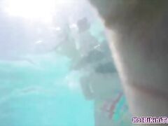 Underwater Bikini Beautiful teens Voyeur Spy Hidden Cam