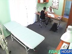FakeHospital Hot nurse massages patient before sucking