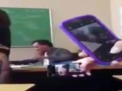 Student Flashing in classroom