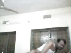 Desi couple from Meherpur showing big boobs while getting her tight clean shaven cunt fucked by horny husband in missionary position in this MMS.